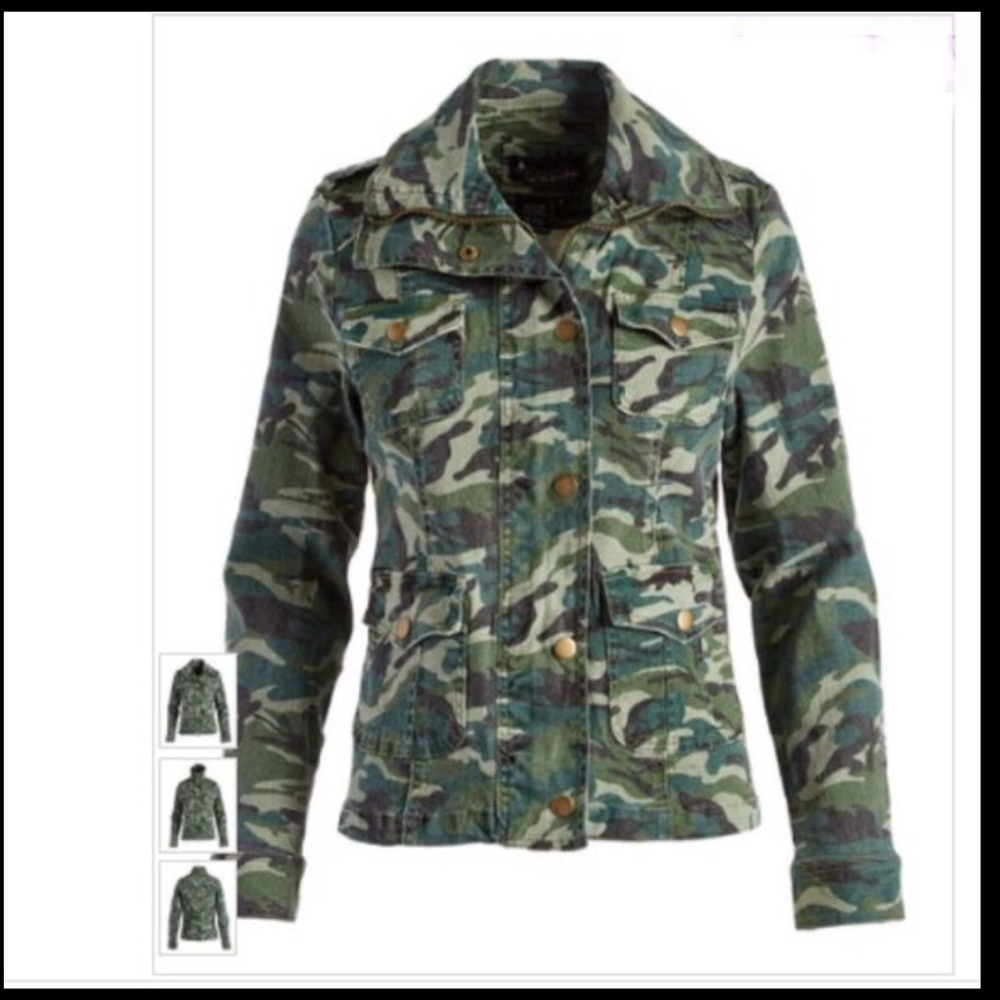 Live A Little | Green Camo Jacket size M